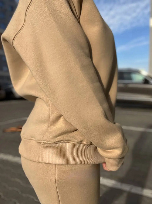 Світшот жіночий Pepper&mint 24-14 базовий простий подовжений оверсайз капучино, капучино, M Київ - фото 9