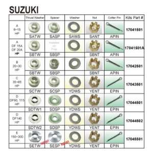 Комплект винта установочный, Suzuki (E) 150-300HP Киев - изображение 1