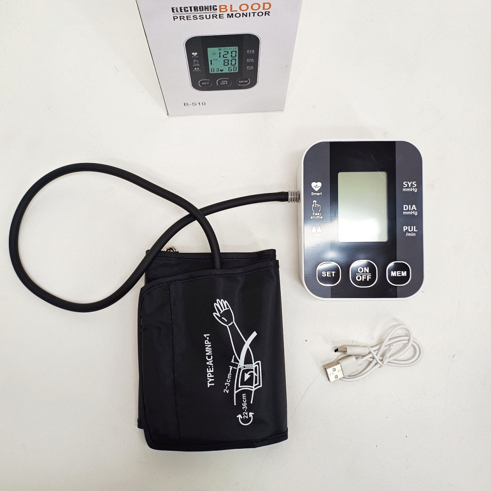 Автоматичний тонометр для вимірювання тиску з роботою від батарей USB РК-дисплеєм індикатором заряду NY-35 Львів - фото 6