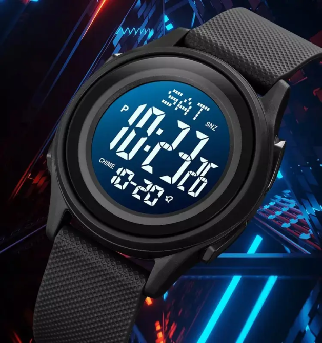 Чоловічий спортивний наручний годинник Skmei 1893 (Чорний з чорним циферблатом) Вінниця - фото 4