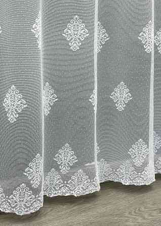 Тюль жаккард цвет холодный белый 1570т Киев