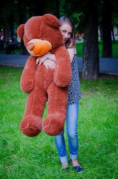 Плюшевий ведмедик М'яка іграшка Рафаель 120 см Шоколадний Тернопіль - фото 3