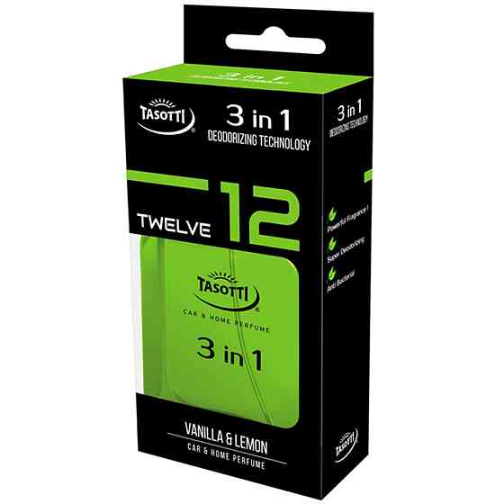 Ароматизатор для авто спрей "3 in 1" Vanilla and Lemon (Ваніль та лимон) 50мл Tasotti Київ