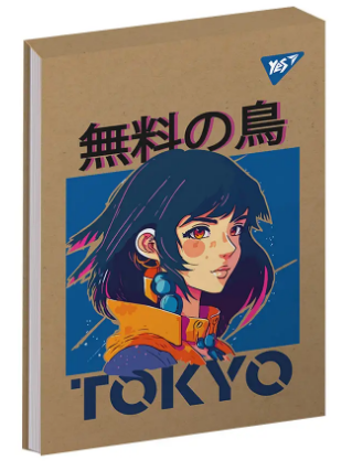 Блокнот А6/80 арк."Yes" # клей, білила Anime крафт, 151911, шт Київ