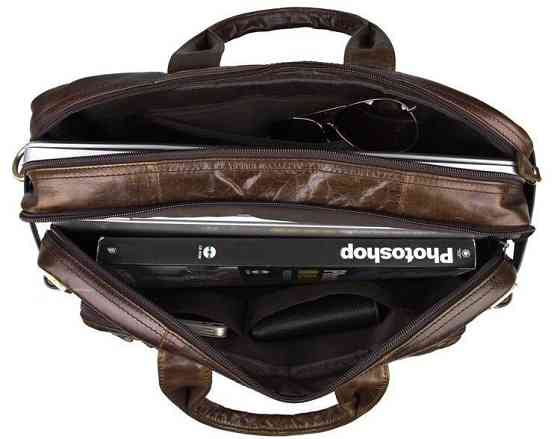 Сумка чоловіча Vintage 14074 Коричнева Київ