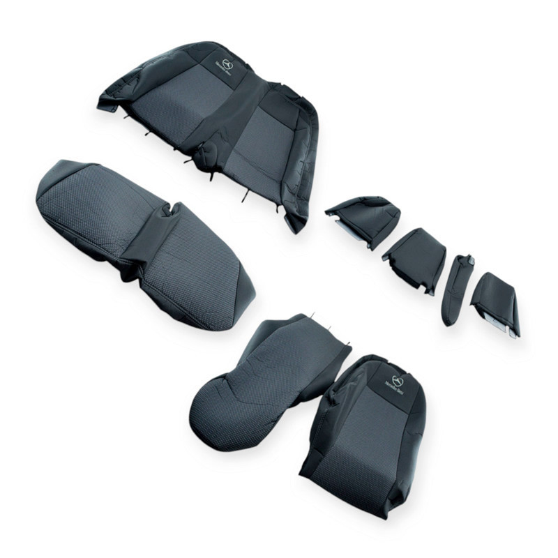 Чохли салону Mercedes Sprinter (1+2) 2018-> фургон "тканина" сіро-сірі Мукачево - фото 1