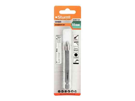 Сверло по стеклу и кафелю Sturm 5380104, 10мм (читать описание) Ровно