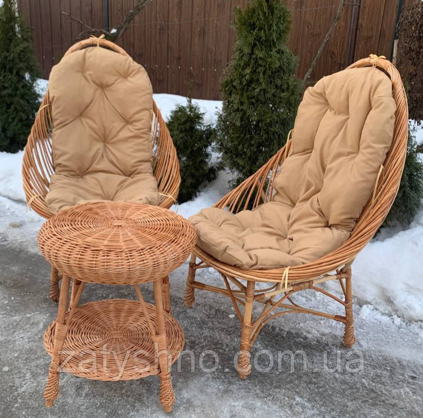 Набор мебели балконный/ Набор мебели плетенный с накидками Киев - изображение 5