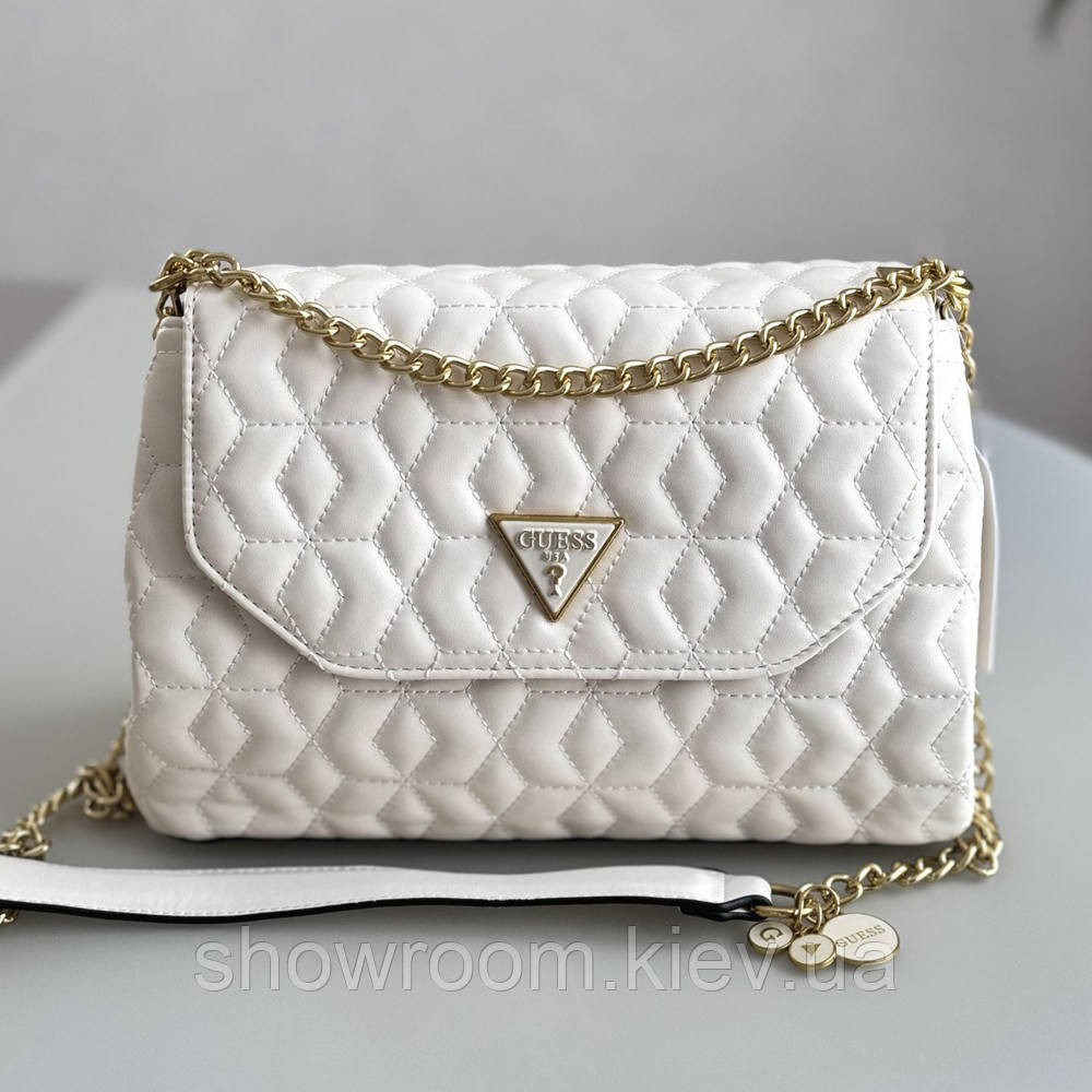Жіноча сумочка Guess на плече (787080) біла Київ - фото 1