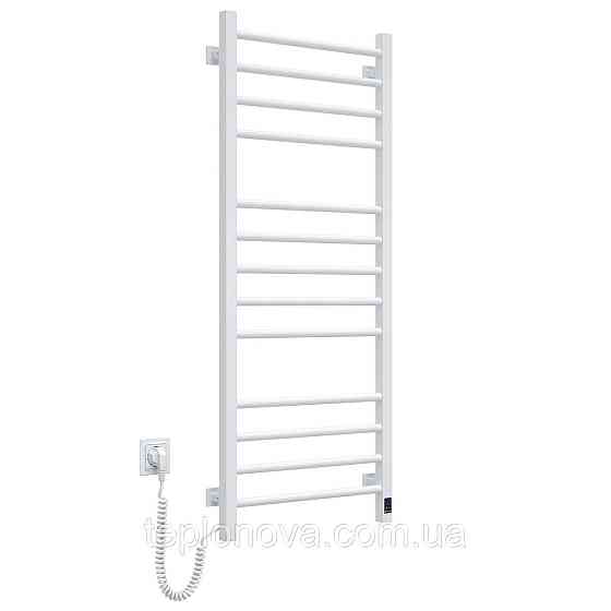 Сушарка для рушників електрична Navin Класик Квадро 500х1200 Sensor ліва біла Чернівці