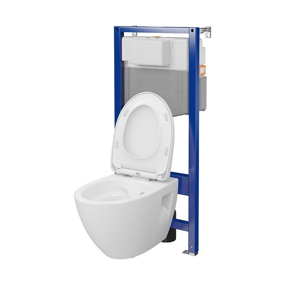 КОМПЛЕКТ С35 ІНСТ СИС-МА AQUA 50 QF MEХАН+ MODUO PLUS ОВАЛЬНИЙ CLEANON з сид дюр ліфт БЕЗ КНОПКИ (000028512) Київ - фото 2