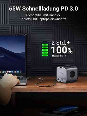 Сетевое зарядное устройство UGREEN CD268 65W DigiNest Cube UGR-60113 Одесса