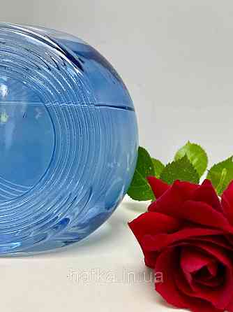 Ваза скляна 19*10*16 см "Марок" синє товсте скло Київ