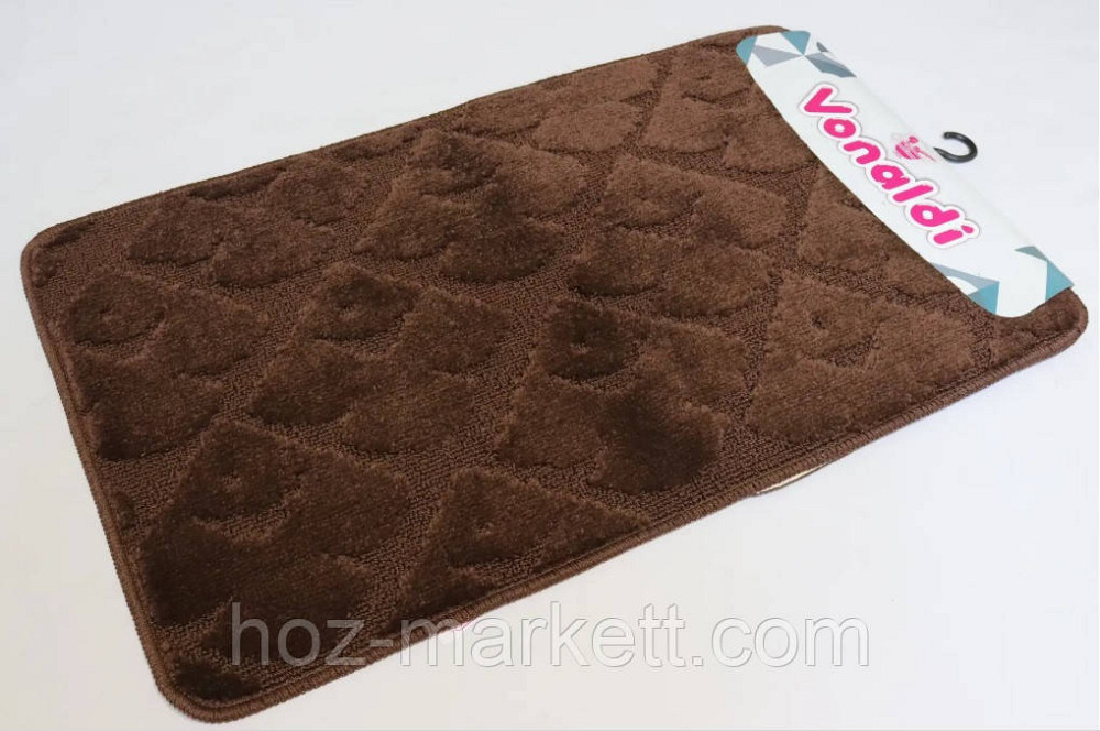 Коврики для ванной и туалета коричневый производства Турция 80 х 50 см и 50 х 40 см Харьков - изображение 1