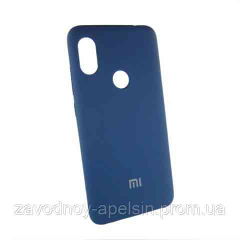 Xiaomi Redmi Note 6 pro чехол синий Silicone Cover navy Одесса