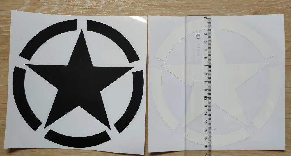 Наклейка на авто Звезда Киев - изображение 3