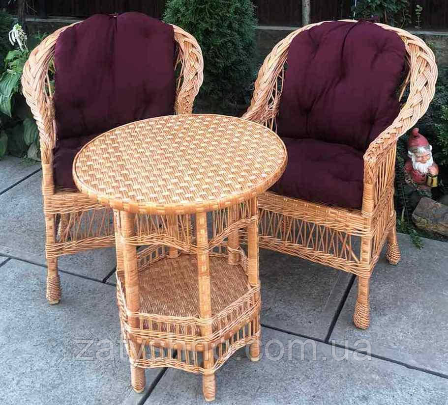 Плетені меблі натуральні | Меблі з лози для балкона | Київ - фото 2
