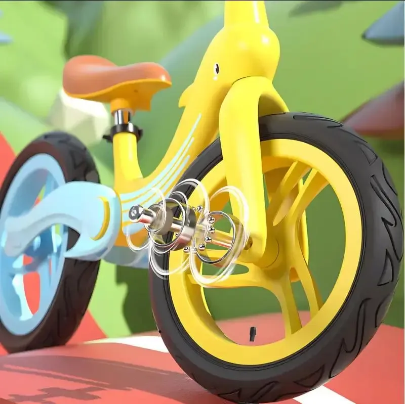 Велобег с дельфином, складной беговел от 2 до 5 лет, надувные колеса 12", нагрузка до 40 кг, ВА03 4 кг Коломия - фото 2