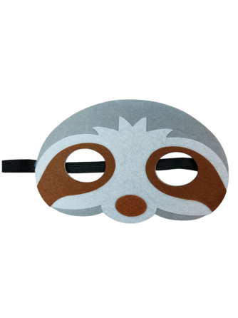 Детская маска Ленивец для детского праздника one size разноцветный Киев