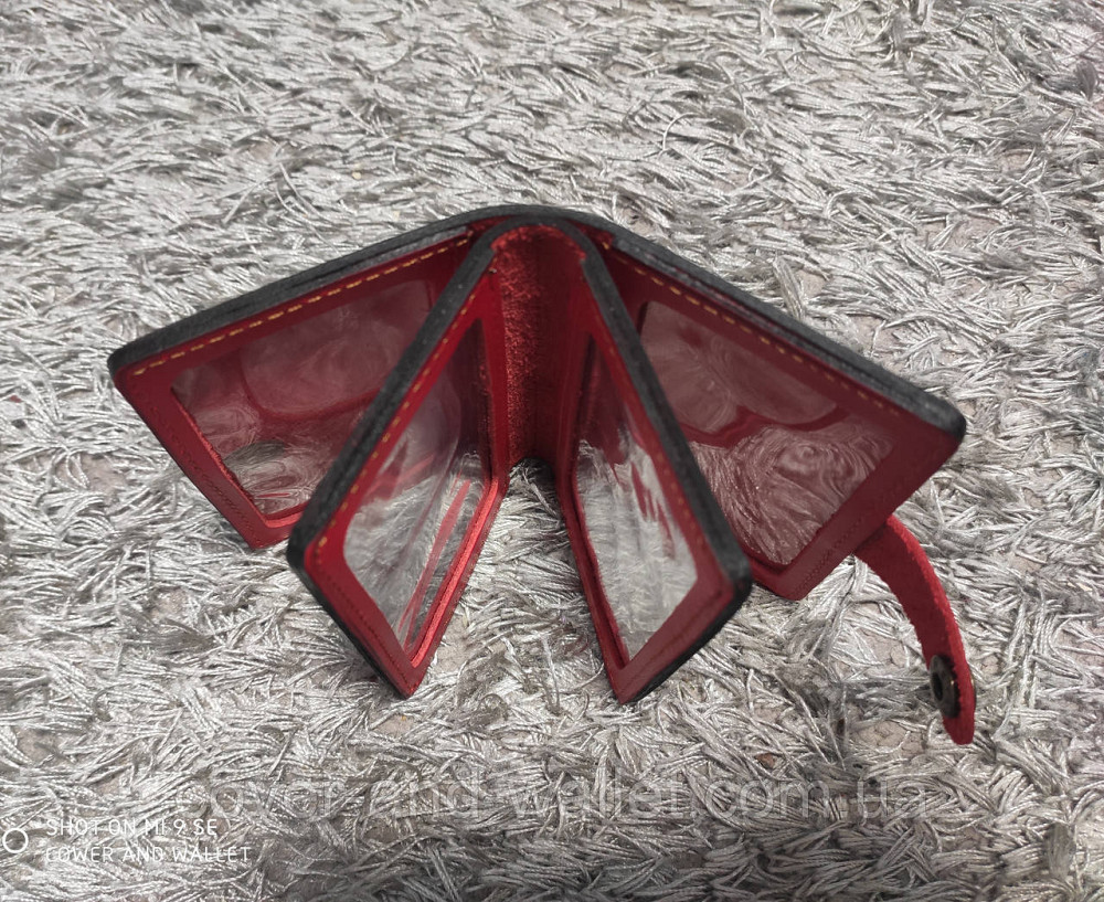 Кожаная женская обложка для авто документов и ID-паспорта ST Leather Киев - изображение 5