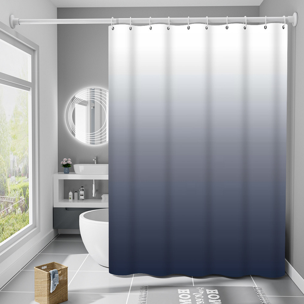 Шторка для ванны из полиэстера водонепроницаемая Bathlux 180x180 см с кольцами, занавеска для ванной комнаты Каменец-Подольский - изображение 2