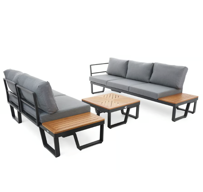 Комплект садових меблів Di Volio Veledo графітовий Київ - фото 8