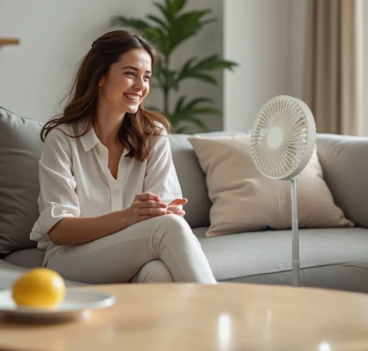 Вентилятор акумуляторний E-dream USB 7200mAh діаметр 20 см з телескопічною конструкцією, до 5 годин роботи Одеса - фото 9