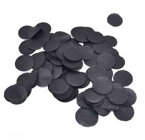 Конфетти кружки из бумаги 10 г 25 мм черный Киев
