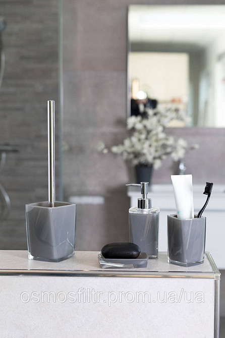 Йоржик для туалету  Axentia Граc сірий акрил (131082) Київ - фото 2