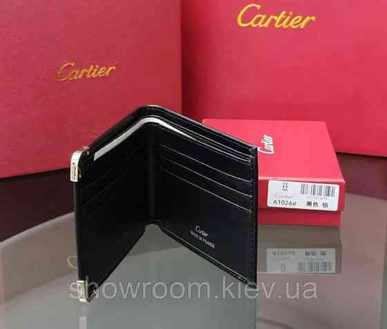 Мужское брендовое портмоне Cartier (1026) Киев