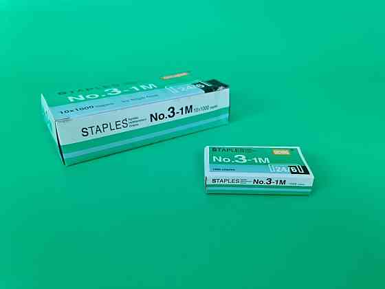 Скоби для канцелярського степлера No24 (10000шт) STAPLES GUCHENG (1 кор) Харків