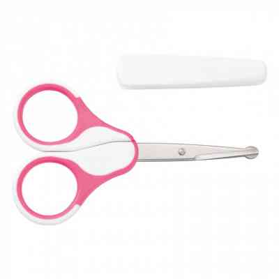 Детский маникюрный набор Baby-Nova ножиці безпечні з ковпачком рожеві (3965212) Винница