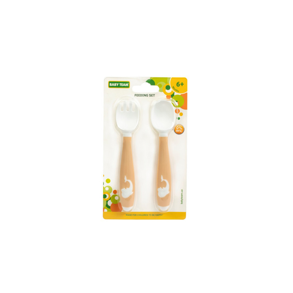 Дитячий набір для годування 6120 (виделочка та ложечка з гнучкою ручкою) Вінниця - фото 2