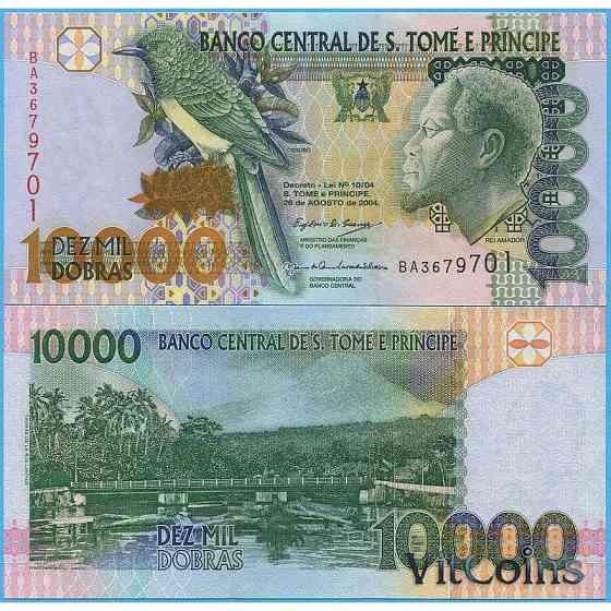 Сан - Томе и Принсипи 10000 dobras 2013 Pick 66b UNC Полтава