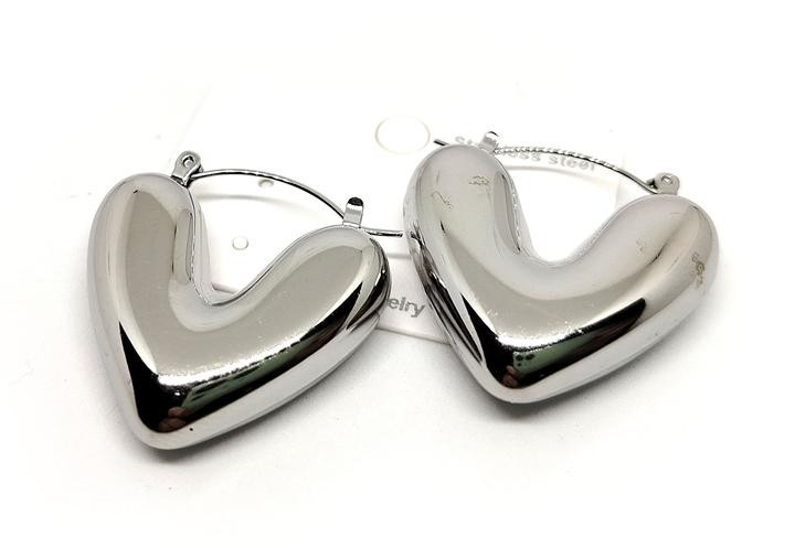 Сережки жіночі оригінальні Серце Київ - фото 1