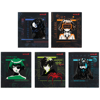 Зошит Kite Anime, 24 аркуші, клітинка (K25-238-1) Вінниця - фото 1