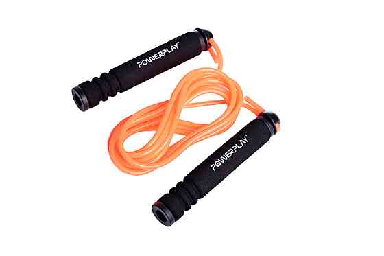 Скакалка PowerPlay 4205 Classic Plus Jump Rope Помаранчева 2,7 м Луцьк