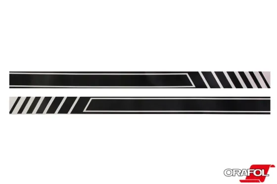 Наклейка боковая плоттер Полоса черная 11*160см Автограф (2 шт.) Винница