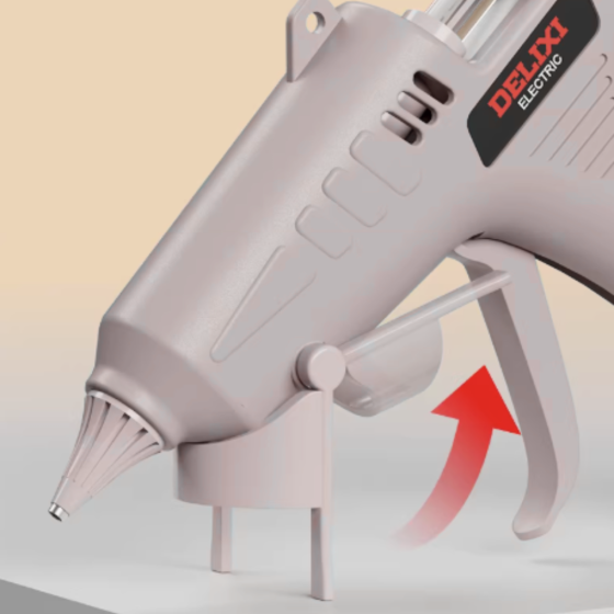 Термопістолет для клею бездротовий акумуляторний пістолет клейовий для ремонту, рукоділля та творчості, рожевий Кам'янець-Подільський