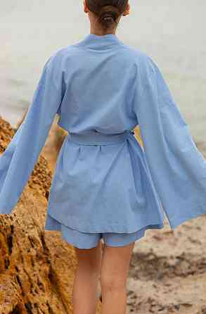 Женский летний костюм с шортами Geneva Голубой S-M Харьков