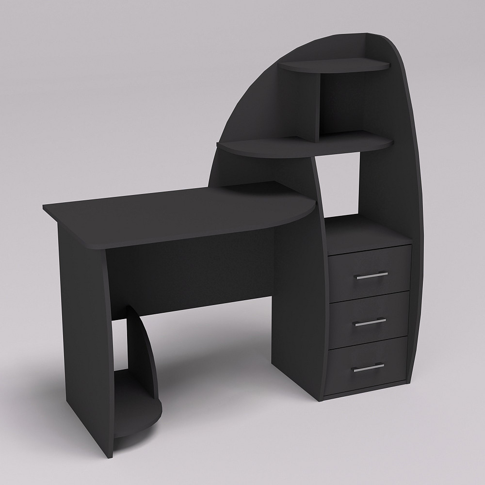 Стол письменный СКП-2 №10, Антрацит, 1300/550/1300 Львов - изображение 2