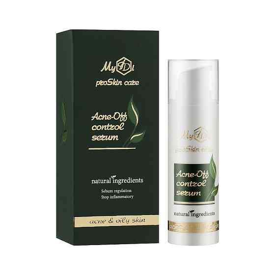 Протизапальна сироватка для проблемної шкіри Acne-Off control serum MyIDi 30 мл Винница