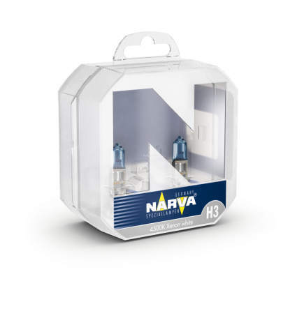 Комплект галогеновых ламп NARVA 48602 TWIN SET H3 12V 55W RANGE POWER WHITE Харьков