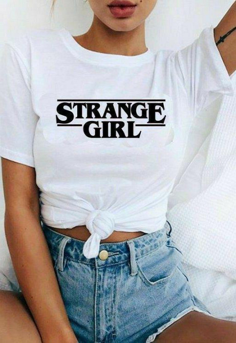 Футболка жіноча з принтом  44 Біла 2634324866 Дніпро - фото 1