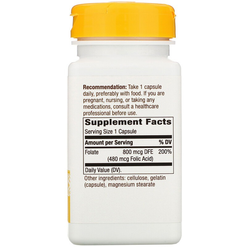 Фолиевая кислота (Folic acid) 800 мкг 100 капсул Киев - изображение 4