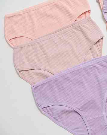 Набор женских трусиков неделек в рубчик -7 шт Nicoletta 713172 Киев