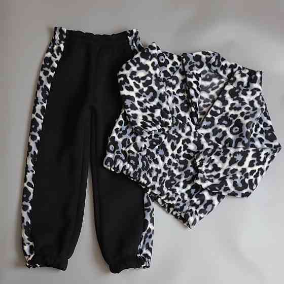 Чорний демісезонний костюм лео сірий (толстовка на блискавці + штани) 98 Кам'янець-Подільський