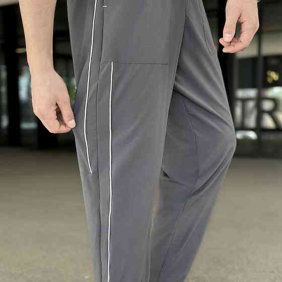 Мужские легкие джогеры из софта темно-серые Pobedov Weekend Киев