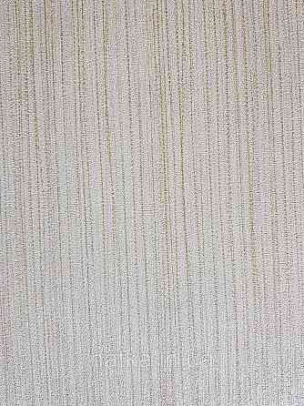 Шпалери вінілові на флізеліні AS creation TheBos 0.53х10 однотонні структурні бежеві тонкі смужки з глянцем Київ