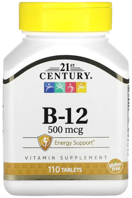 Витамин Б12 21st Century B12 500 mcg 110 таб Киев - изображение 1